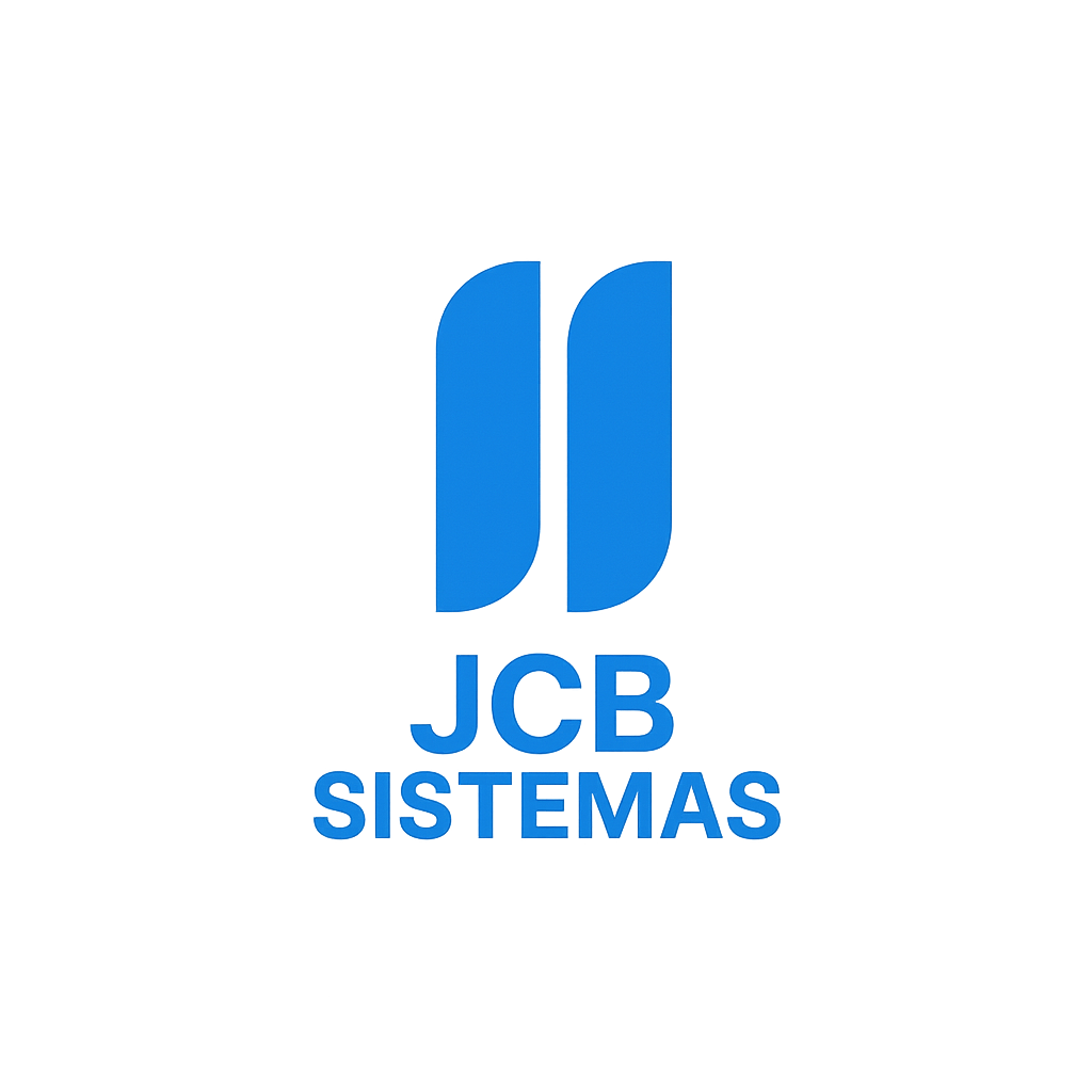 JCB Sistemas - Logotipo completo com texto: Tecnologia e Inovação